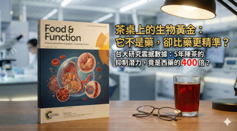 【茶學筆記】S1E04｜台大震撼發現：5年陳茶控糖潛力竟是西藥的 400 倍？揭開「茶桌上的生物黃金」