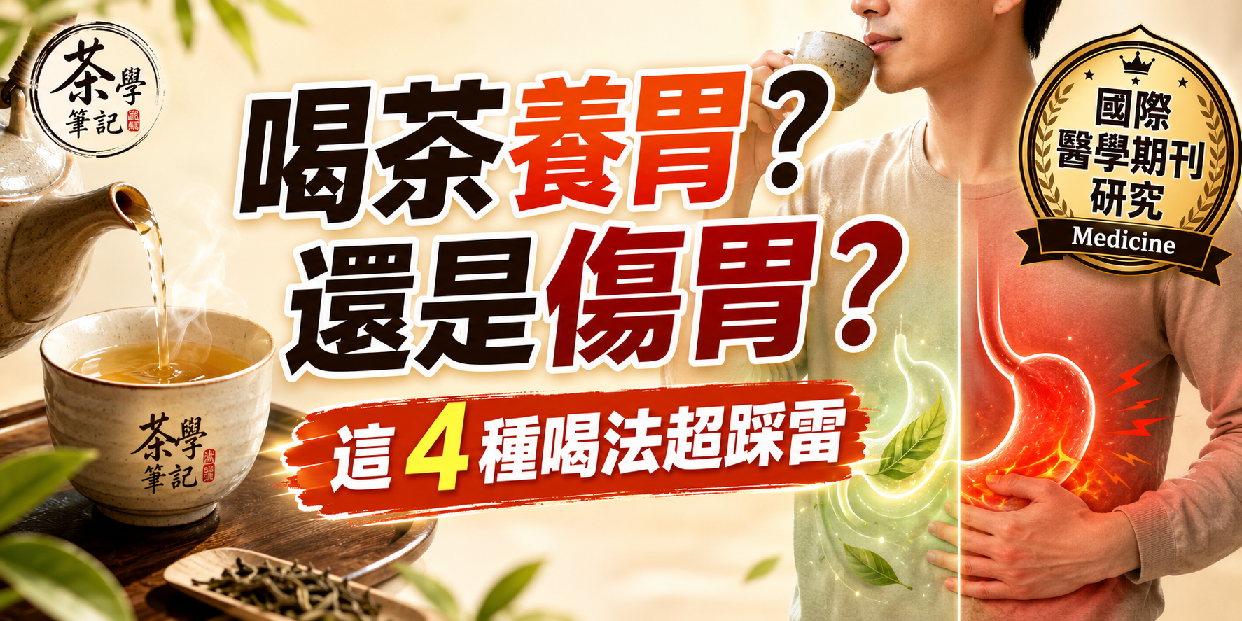 喝茶養胃還是火燒心，醫學研究解析胃食道逆流與正確喝茶方式